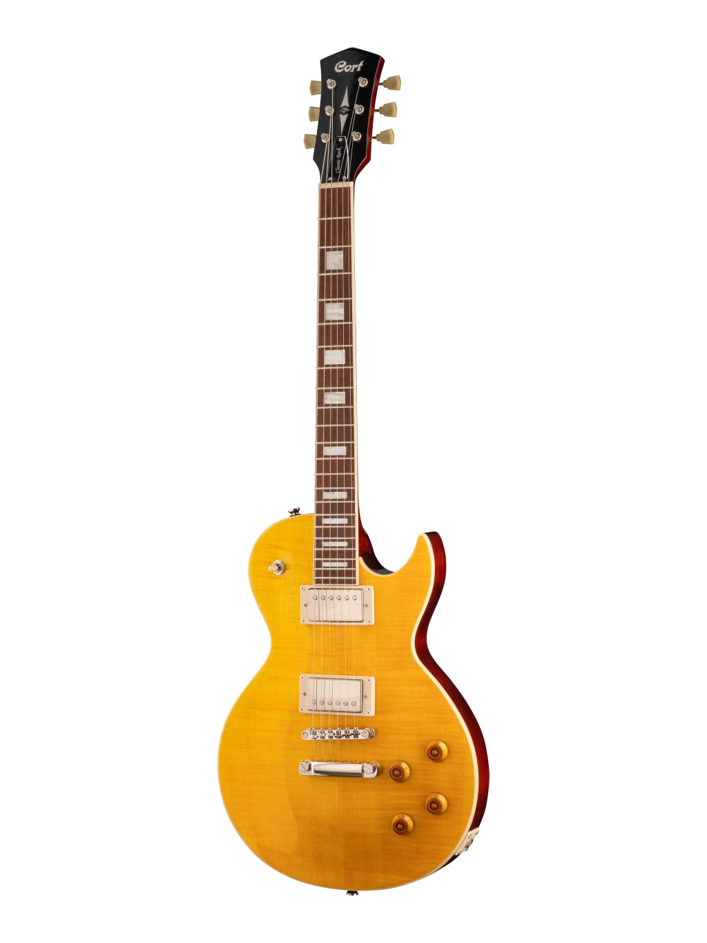 Электрогитара, цвет янтарь, Cort CR250-ATA Classic Rock