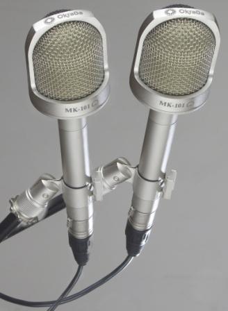 Микрофон конденсаторный, никель, стереопара, Октава 1012111 МК-101-Н-С