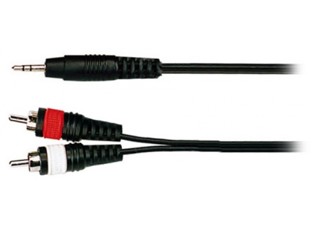 Кабель акустический, 3,5мм — 2хRCA, 3м, Soundking BB413-3M