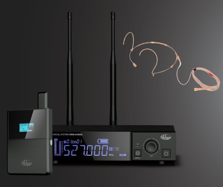 Беспроводная система с головным микрофоном и кейсом, Октава OWS-U1200D01+