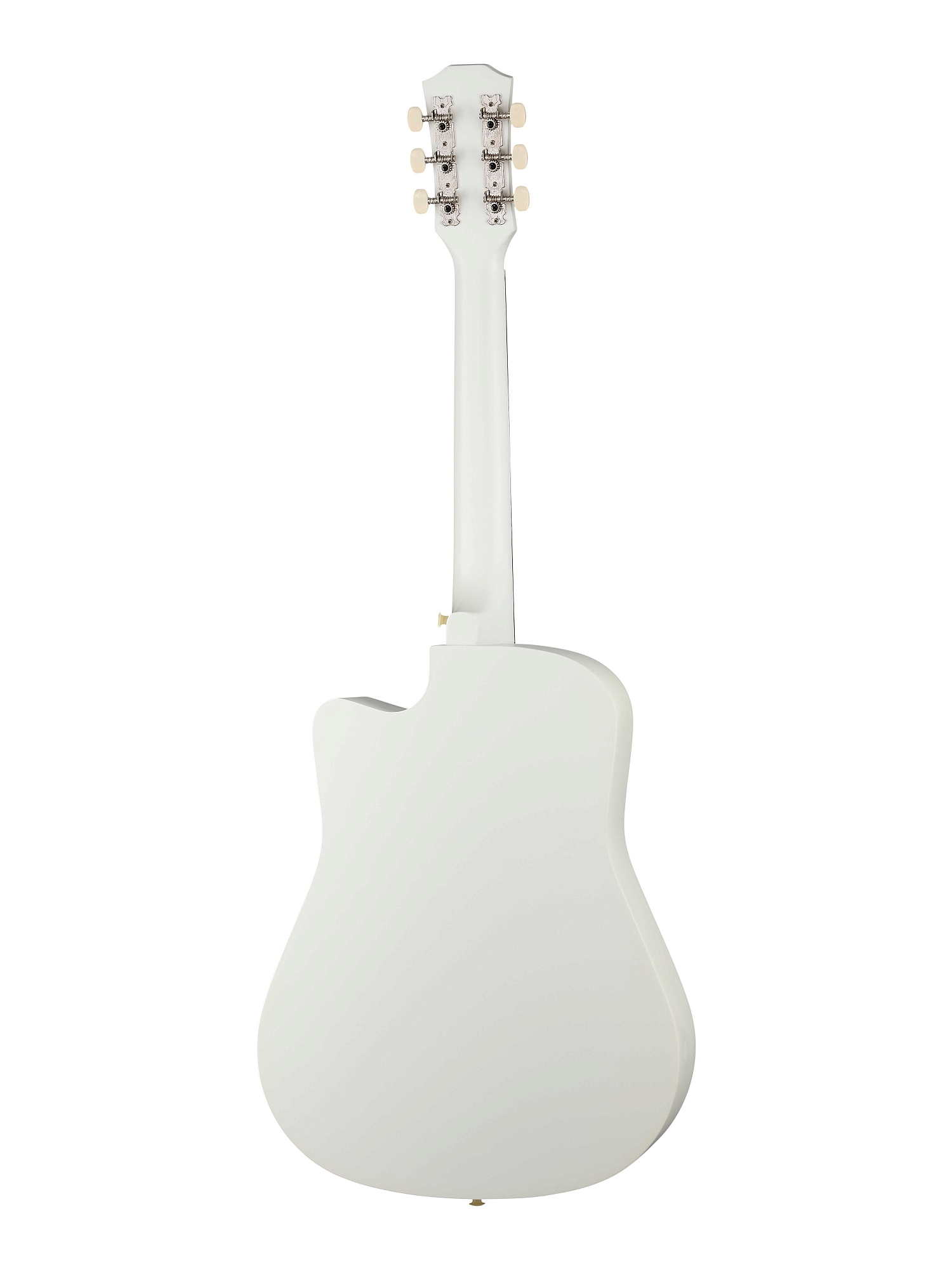 Акустическая гитара, с вырезом, белая, Foix FFG-38C-WH-M — изображение 4
