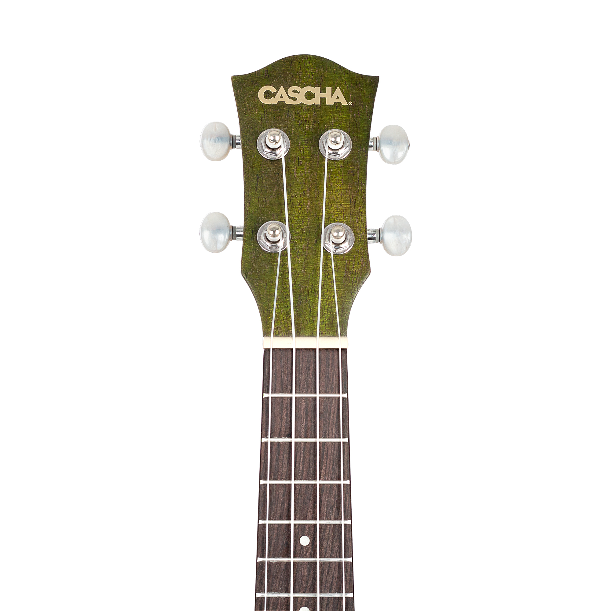 Укулеле сопрано, с чехлом, зеленый, Cascha HH-2265 Mahogany Series — изображение 4