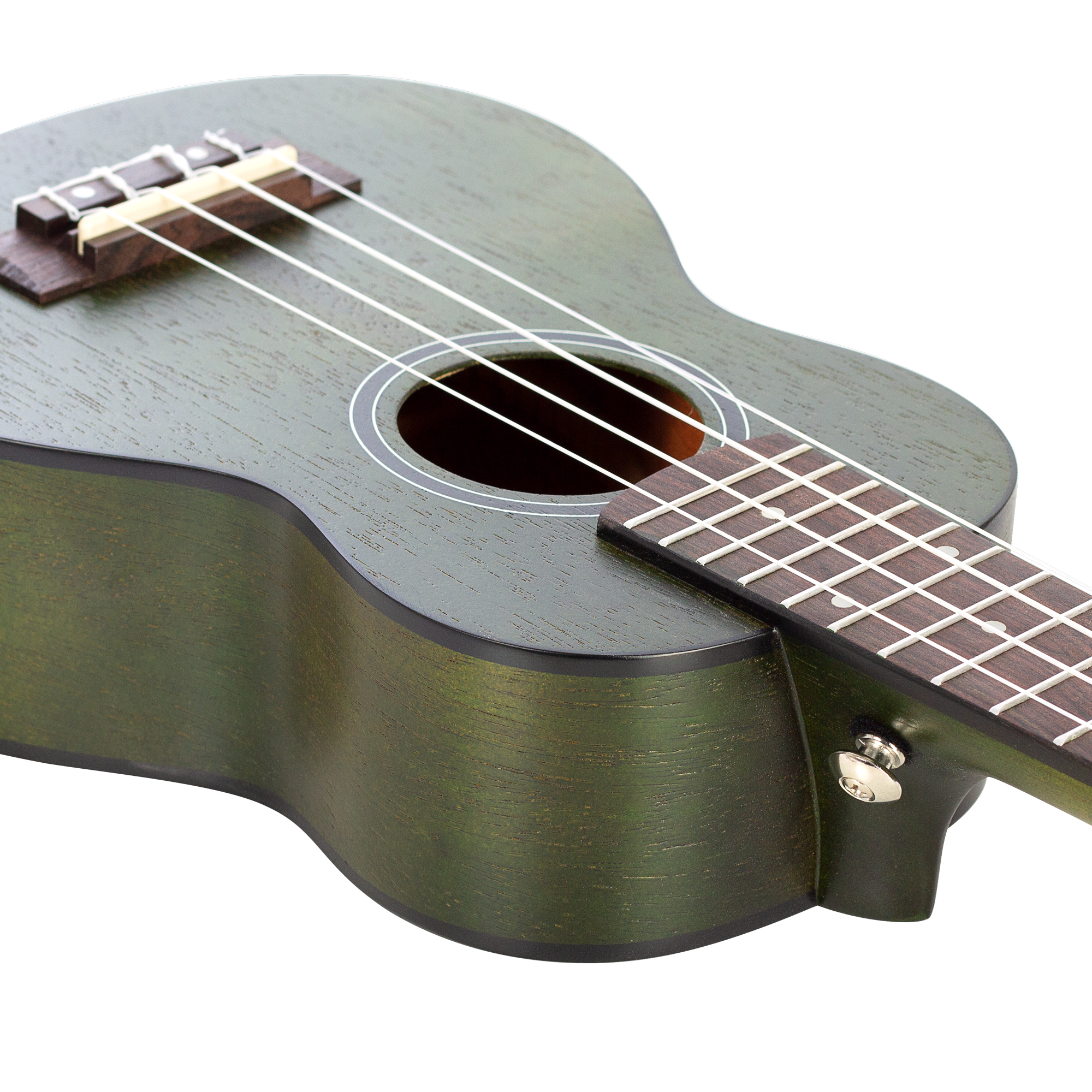 Укулеле сопрано, с чехлом, зеленый, Cascha HH-2265 Mahogany Series — изображение 5