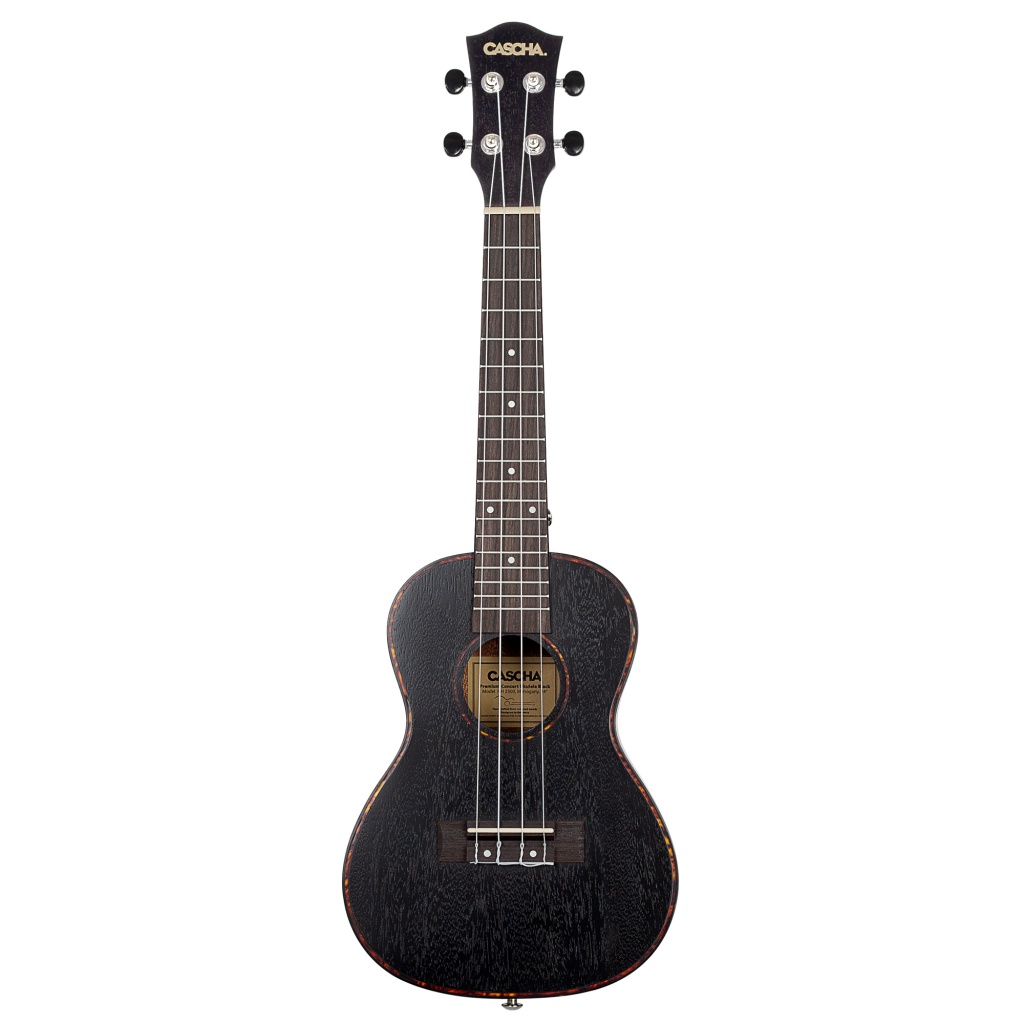 Укулеле концертный, с чехлом, черный, Cascha HH-2300 Mahogany Series — изображение 2