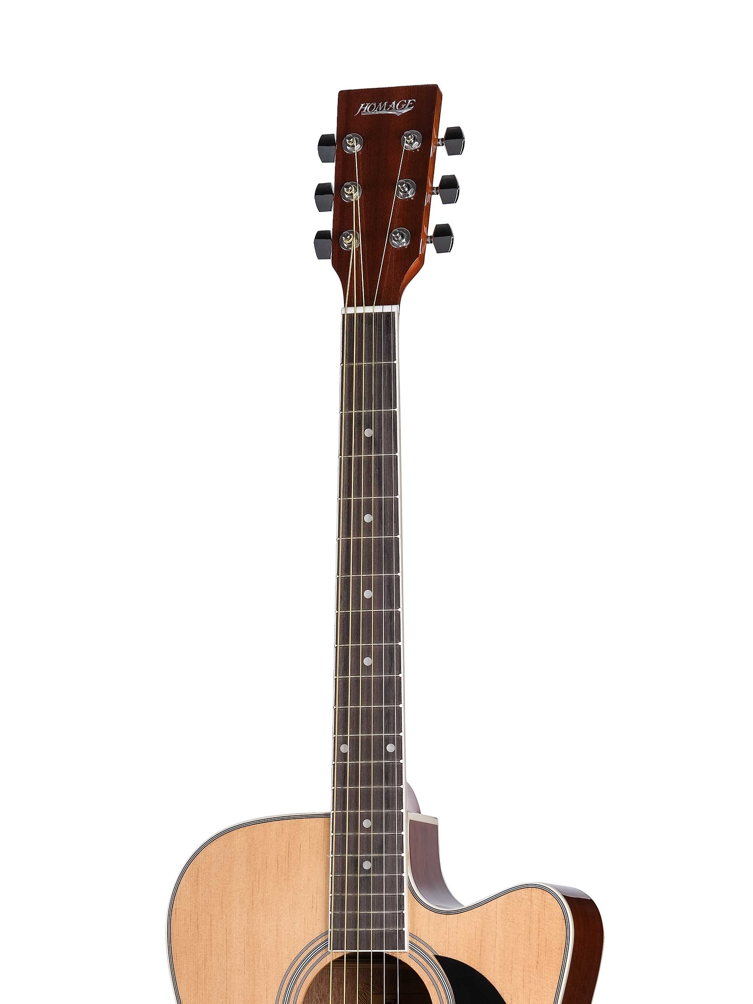 Акустическая гитара с вырезом и звукоснимателем HOMAGE LF-4121CEQ — изображение 3