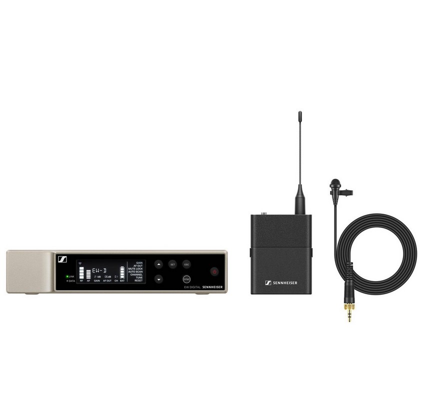 Радиосистема с петличным микрофоном, 520-576 МГц, Sennheiser 508701 EW-D ME2 SET (R1-6)