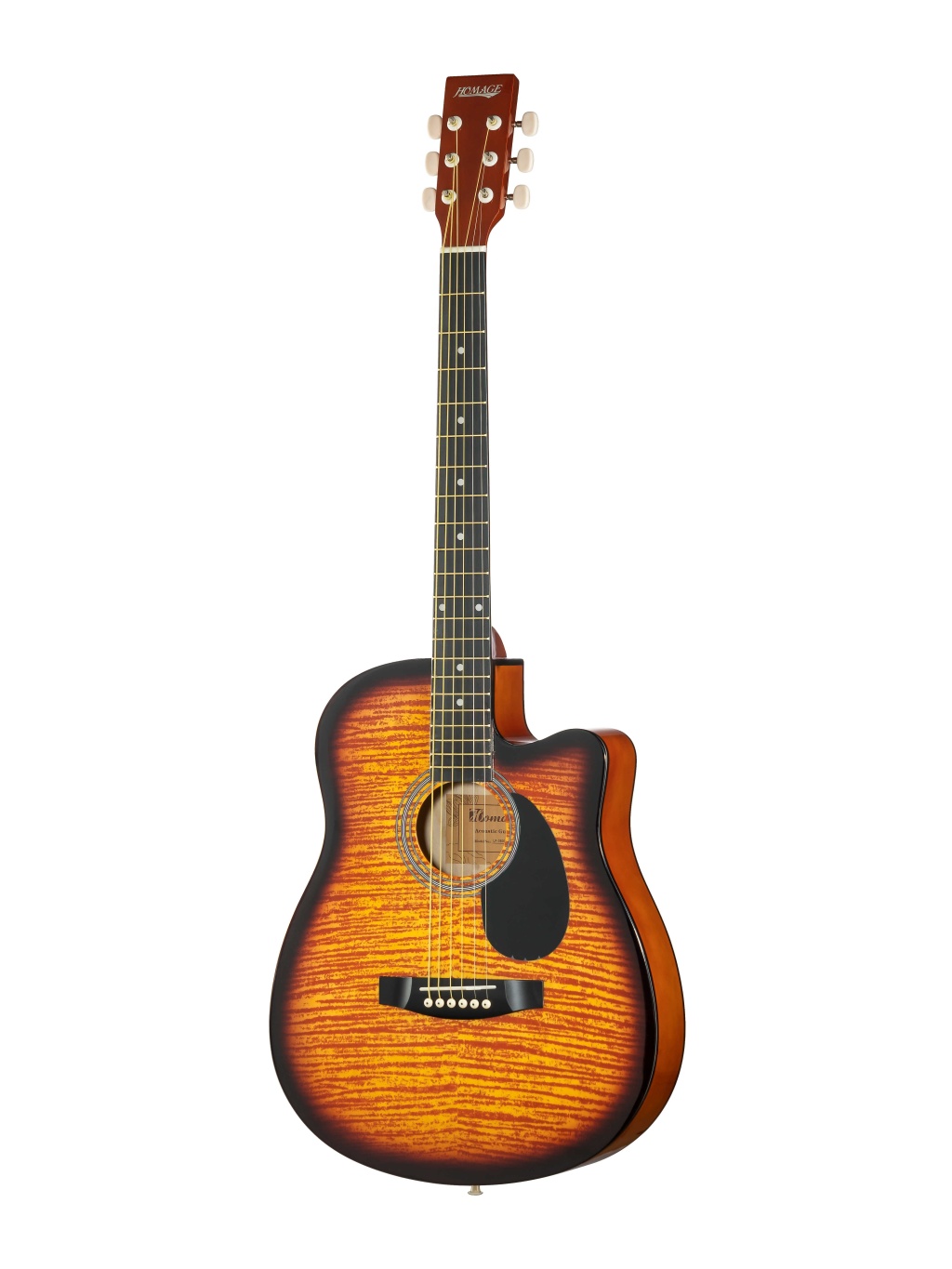 Фольковая гитара вырез HOMAGE LF-3800CT-SB