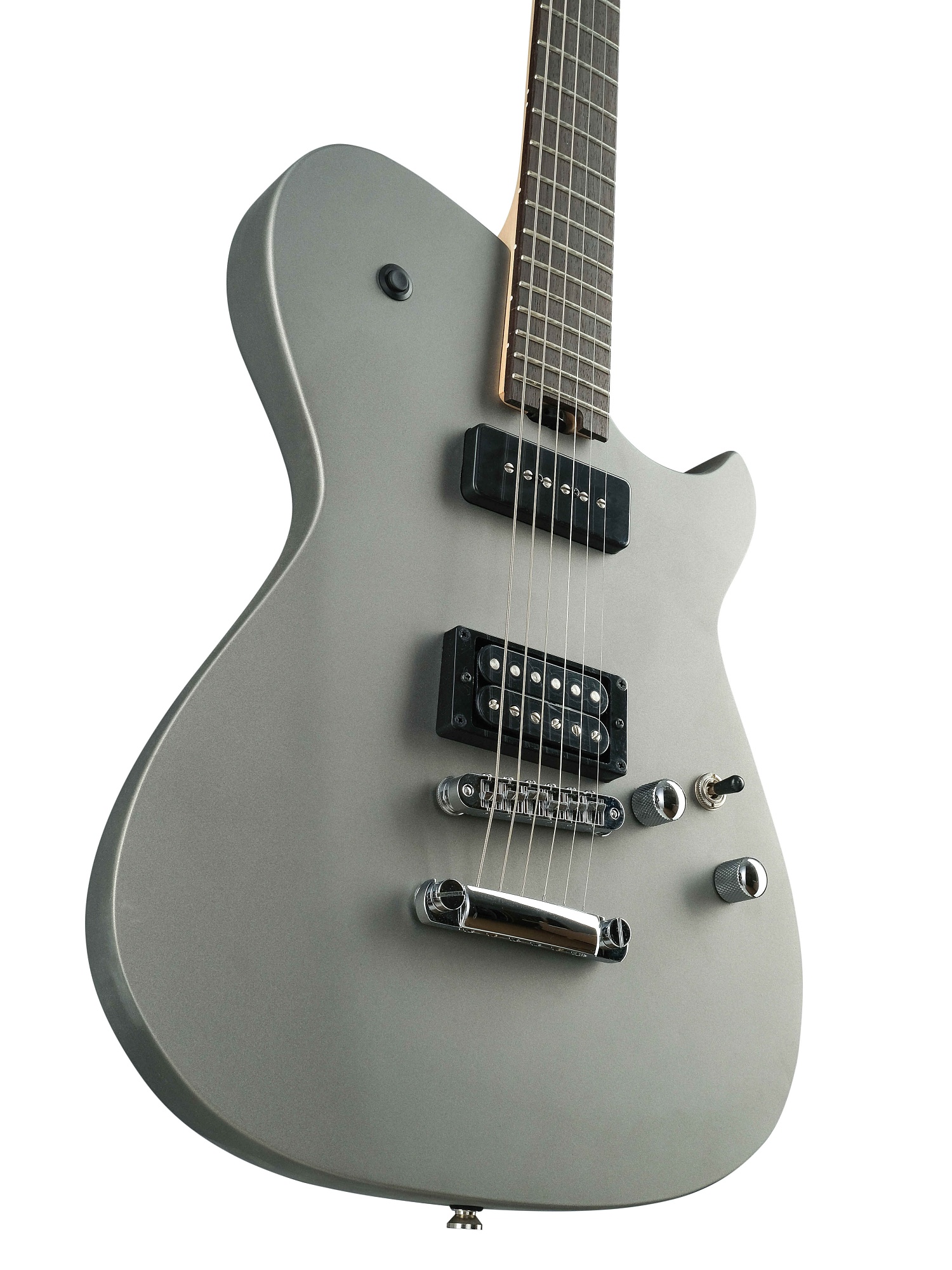 Электрогитара, серебристая, Cort MBM-2P-SS META Series — изображение 5