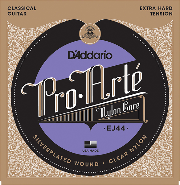 Струны для классической гитары нейлоновые Extra Hard D`Addario EJ44 PRO ARTE