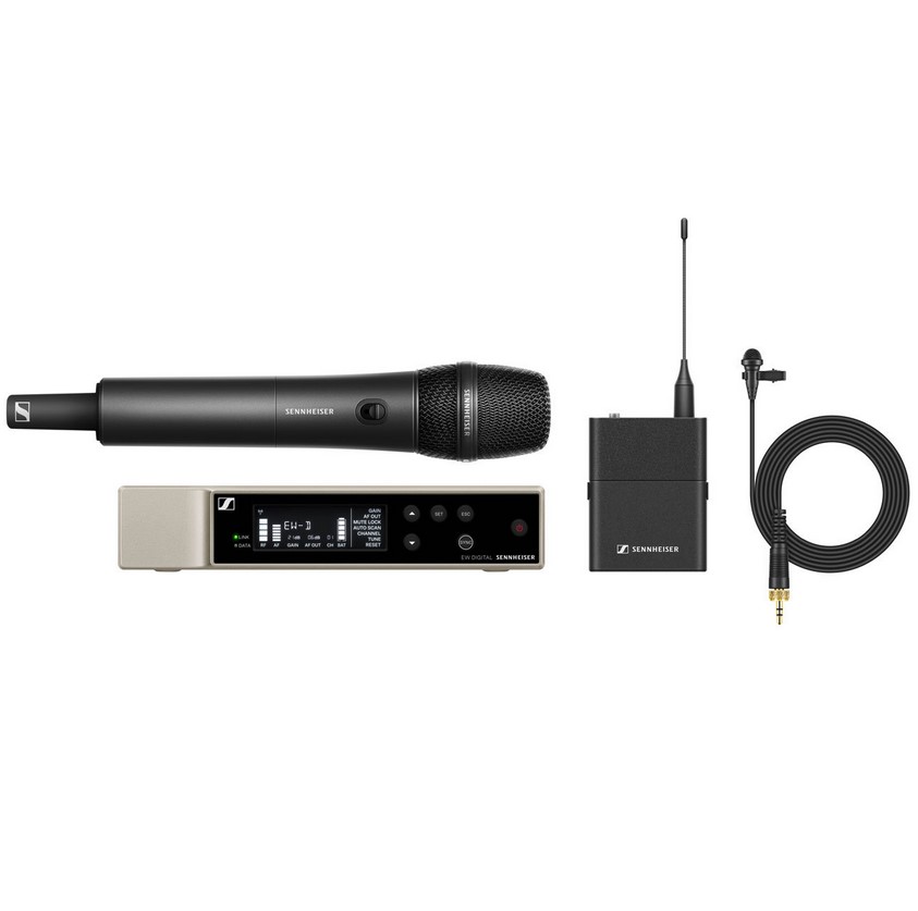 Радиосистема с петличным и ручным микрофоном, Sennheiser 508771 EW-D ME2/835-S SET (R1-6)