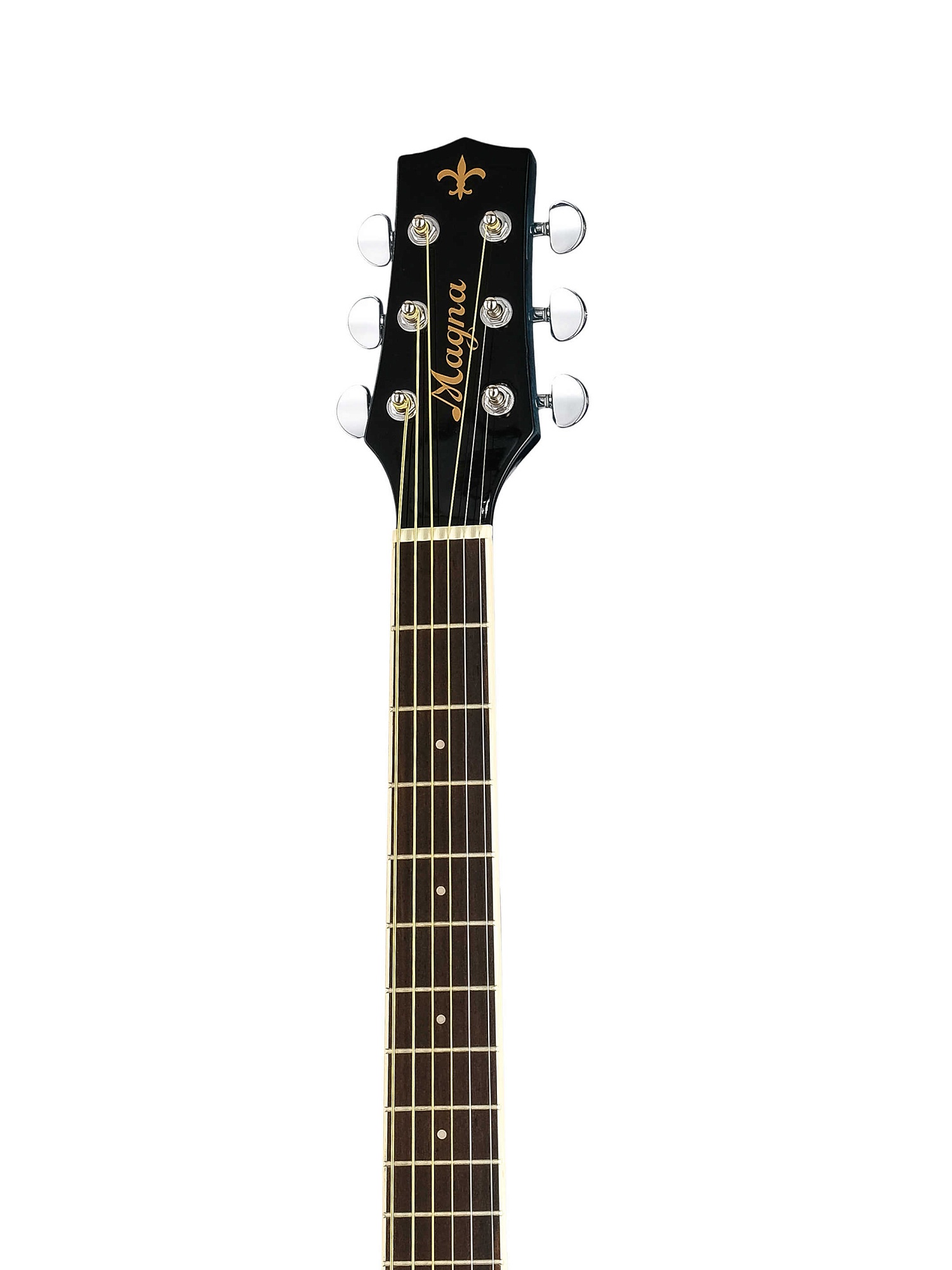 Акустическая гитара, с вырезом, синяя, Magna MG-07-BL — изображение 2
