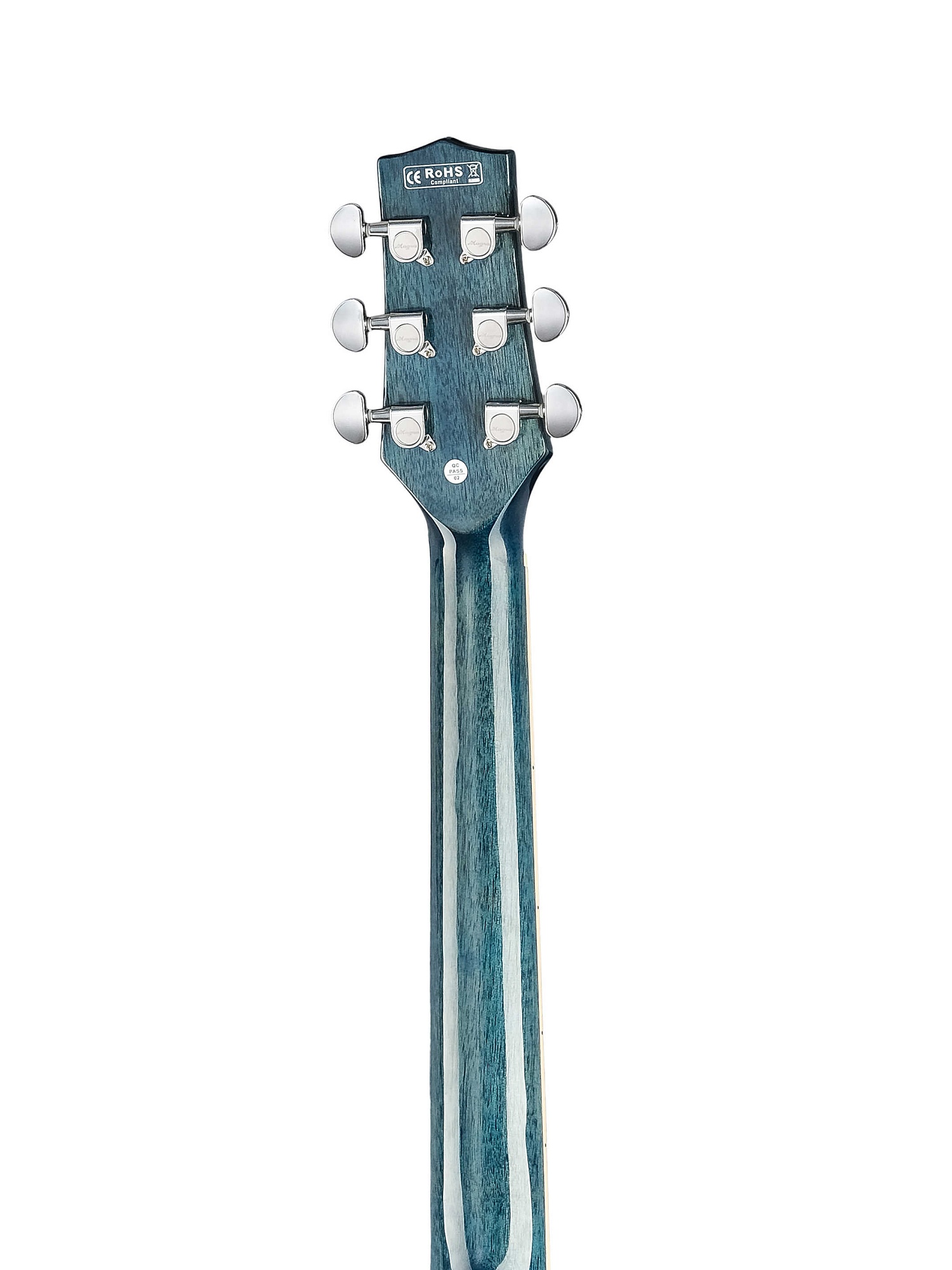 Акустическая гитара, с вырезом, синяя, Magna MG-07-BL — изображение 5