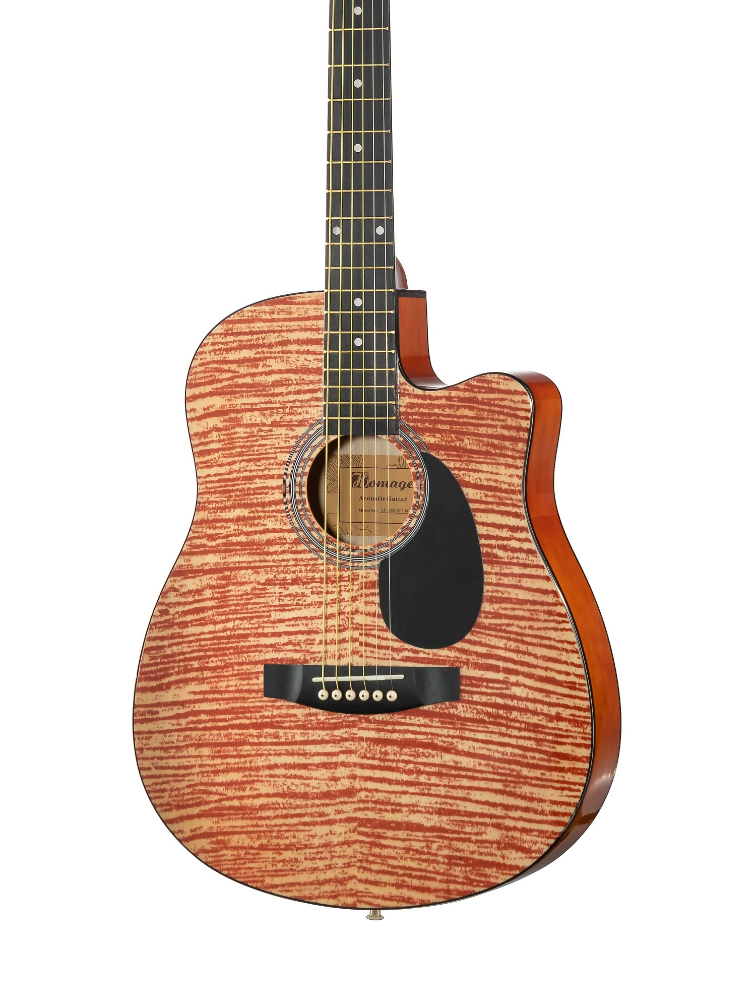 Фольковая гитара вырез HOMAGE LF-3800CT-N — изображение 2