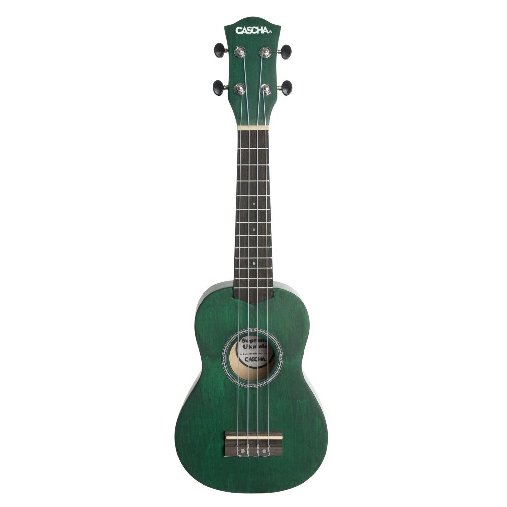 Укулеле сопрано, с чехлом, зеленый, Cascha HH-3963 Linden Series — изображение 2