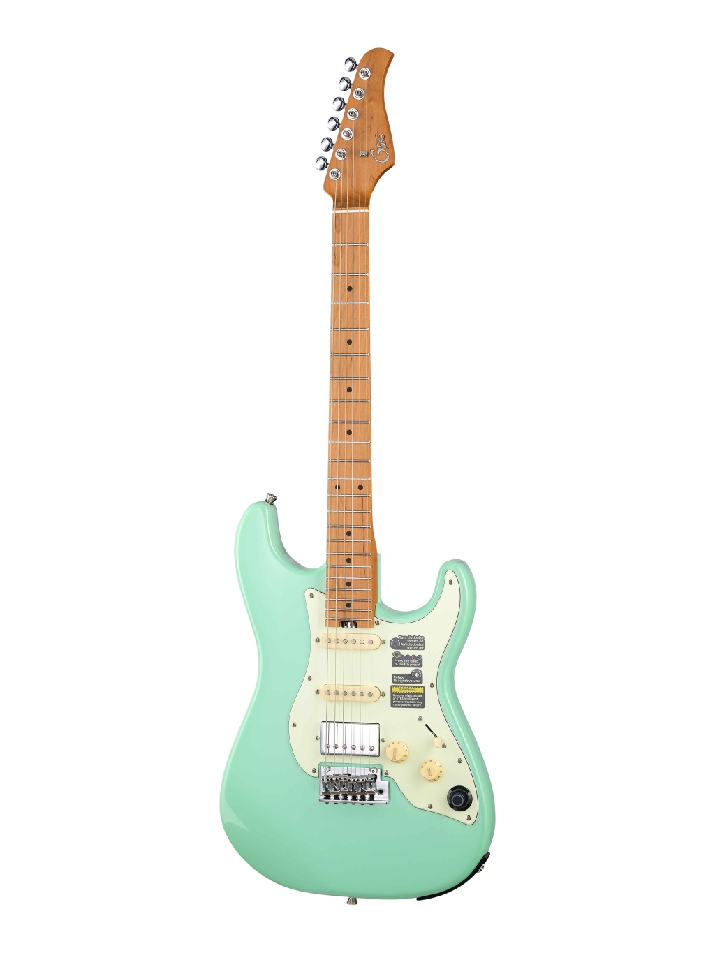 Электрогитара с встроенным процессором, зеленая, GTRS S801-Standard-801-GR
