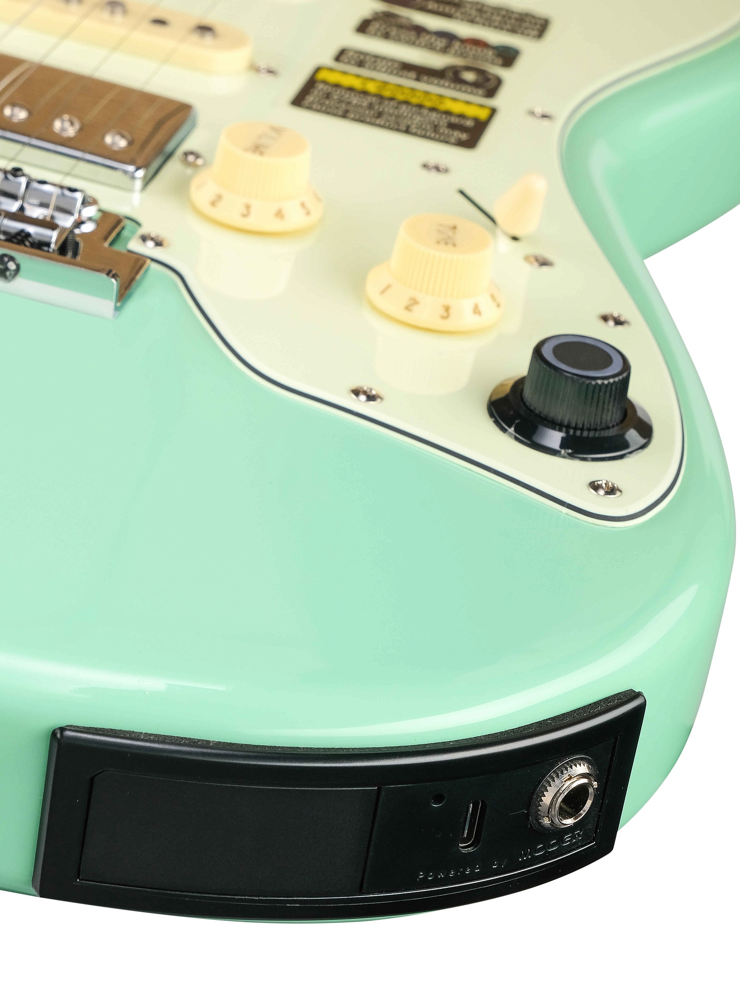Электрогитара с встроенным процессором, зеленая, GTRS S801-Standard-801-GR — изображение 5