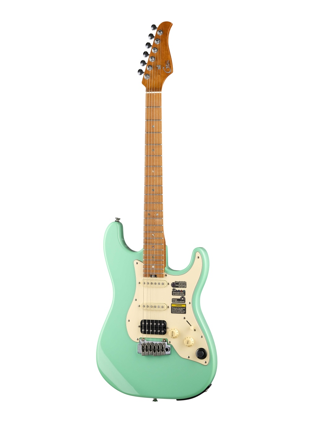 Электрогитара с встроенным процессором, зеленая, GTRS P801-Professional-801-GR