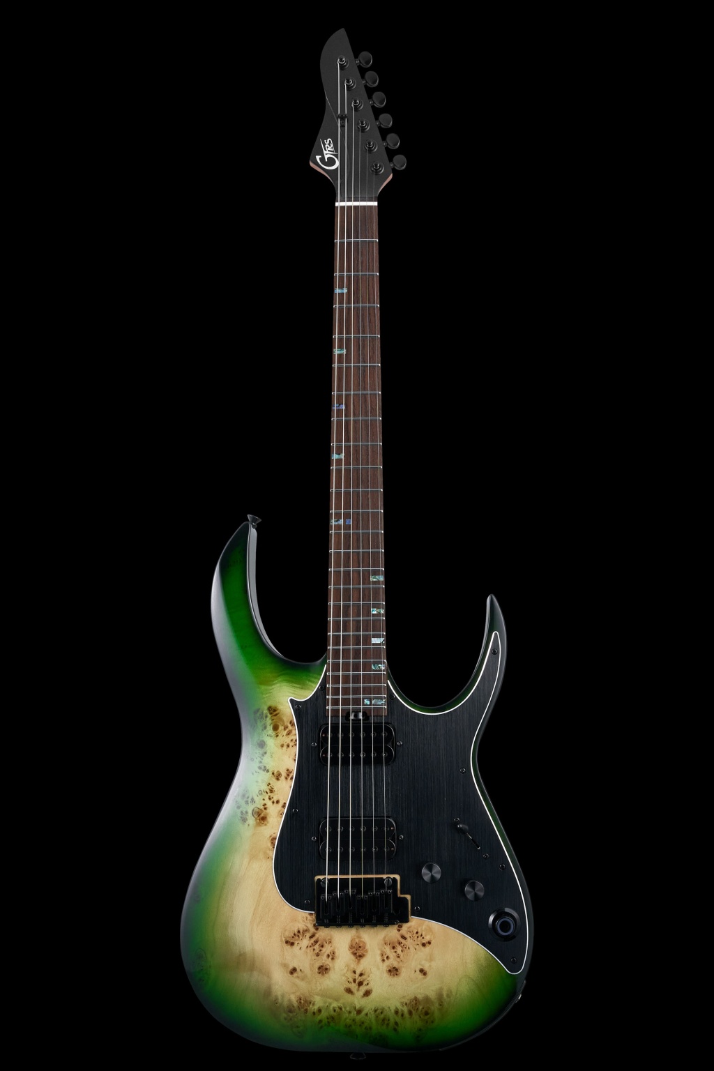 Электрогитара с встроенным процессором, зеленая, GTRS M810-GNBT Modern