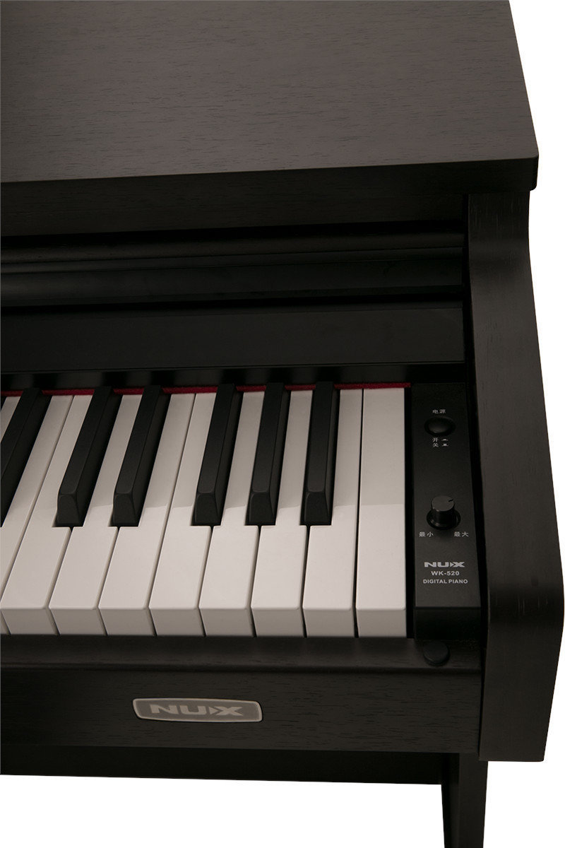 Цифровое пианино на стойке с педалями, тёмно-коричневое, Nux WK-520-BROWN — изображение 2