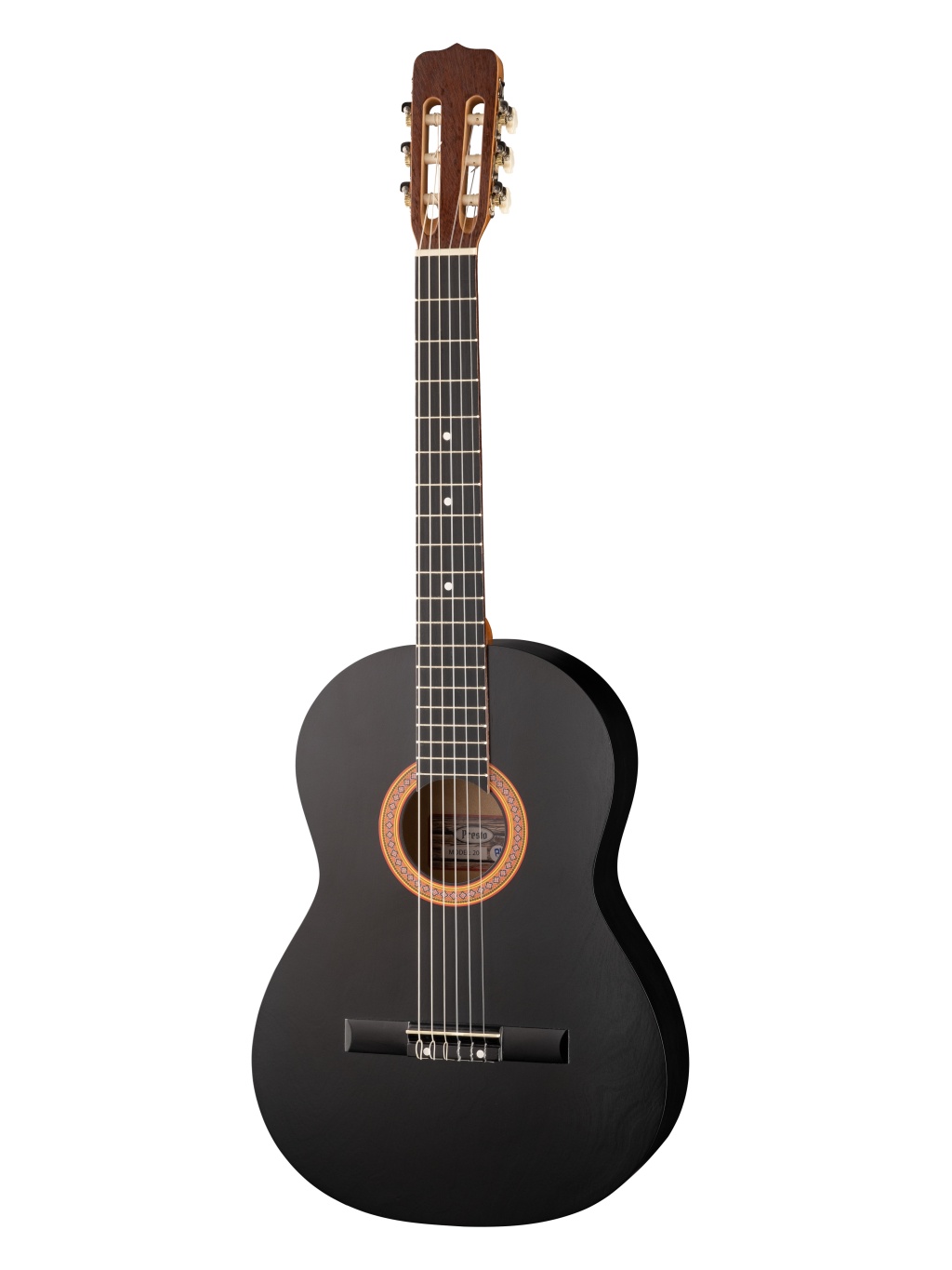 Классическая гитара, черная, глянцевая, Presto GC-BK20-G