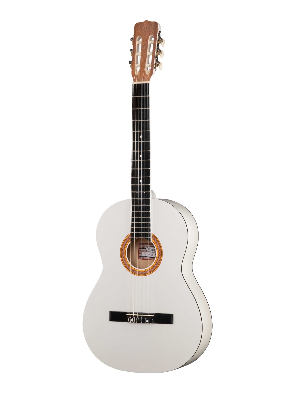 Классическая гитара, белая, глянцевая, Presto GC-WH20-G