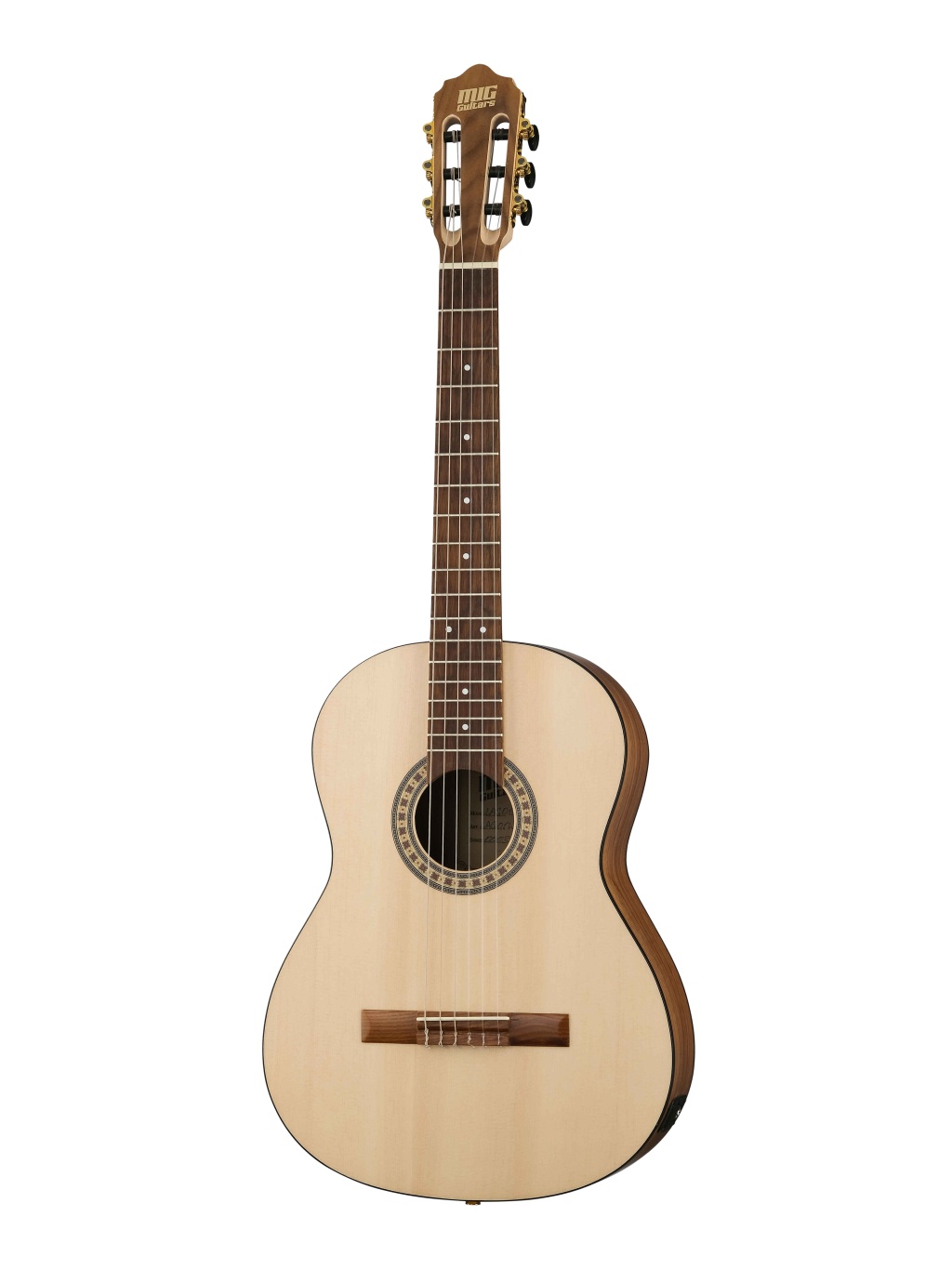 Классическая гитара со звукоснимателем, MIG Guitars LAG1C-WA24 LAG1C